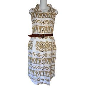 Tanoa American Samoa Midi Dress XS  Samoan Print